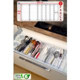 color house 8'li Set Modüler Kaşıklık Modüler Kepçelik Mutfak Çekmece Içi Düzenleyici Makyaj Buzdolabı Organizer