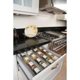Color House Baharatlık Cam Kavanoz 350 cc (Yuvarlak) 16 Adet Gold Metal Kapaklı (Stantlar Hariçtir) - Şeffaf - 350 ml