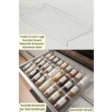 color house Baharatlık Çekmece Içi 4 Adet Z Model Standı 30 Cm Uzn 13 Cm Gen. Stoplu(KAVANOZLARI HARİÇTİR)