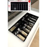color house Parlak Siyah (Piano Black) 11'li Set Modüler Çekmece İçi Kaşıklık Organizer Düzenleyici
