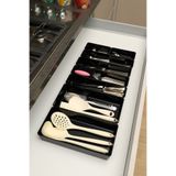 color house Parlak Siyah (Piano Black) 8'li Set Modüler Kepçelik Mutfak Çekmece Içi Düzenleyici Makyaj Organizer
