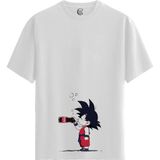 Color Luxe Chibi Refresh - Pamuklu Erkek Beyaz Tişört - Premium Quality - Renkli