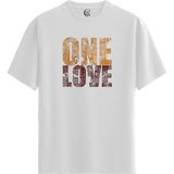 Color Luxe Cimbom Love - %100 Pamuklu Erkek Beyaz Tişört - Premium Quality - 001-Renkli