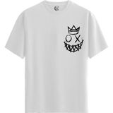 Color Luxe Crowned Madness - %100 Pamuklu Erkek Beyaz Tişört - Premium Quality - 001-Renkli - 2XL