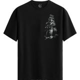 Color Luxe Dark Falls Pamuklu Erkek Siyah Tişört - Premium Quality - Renkli - 2XL