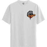 Color Luxe Drip Duck - %100 Pamuklu Erkek Beyaz Tişört - Premium Quality - 001-Renkli - 2XL