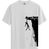 Color Luxe Edge Of Fate - Pamuklu Erkek Beyaz Tişört - Premium Quality - Renkli