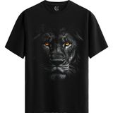 Color Luxe Ember Eyes - %100 Pamuklu Erkek Siyah Tişört - Premium Quality - 001-Renkli - 2XL