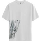 Color Luxe Endless Ascent - Pamuklu Erkek Beyaz Tişört - Premium Quality - Renkli - XL