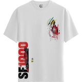 Color Luxe Ferrari SF1000 – %100 Pamuklu Erkek Beyaz Tişört – Premium Quality - 01-Beyaz - XL