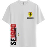 Color Luxe Ferrari SF1000 Legacy – %100 Pamuklu Erkek Beyaz Tişört – Premium Quality - 01-Beyaz