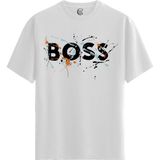 Color Luxe Ink Boss - %100 Pamuklu Erkek Beyaz Tişört - Premium Quality - 001-Renkli - 2XL