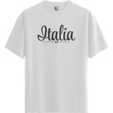 Color Luxe Italia Logo - Pamuklu Erkek Beyaz Tişört - Premium Quality - Renkli