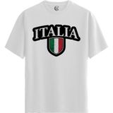 Color Luxe Italia Shield - Pamuklu Erkek Beyaz Tişört - Premium Quality - Renkli - 2XL