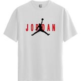 Color Luxe Jordan - %100 Pamuklu Erkek Beyaz Tişört - Premium Quality - 001-Renkli - XL
