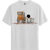 Color Luxe Music Memory - Pamuklu Erkek Beyaz Tişört - Premium Quality - Renkli - 2XL