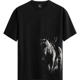 Color Luxe New Horizon - Pamuklu Erkek Siyah Tişört - Premium Quality - Renkli - 2XL