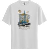 Color Luxe Ocean Soul - %100 Pamuklu Erkek Beyaz Tişört - Premium Quality - 001-Renkli