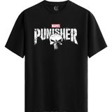 Color Luxe The Punisher - %100 Pamuklu Erkek Siyah Tişört - Premium Quality - 001-Renkli