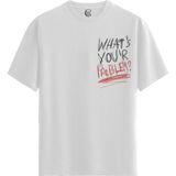 Color Luxe What’s Your Problem? - %100 Pamuklu Erkek Beyaz Tişört - Premium Quality - 001-Renkli