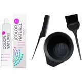Color Naturel 6.66 Kızıl 100 ml Saç Boyası + Saç Boyama Seti