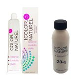 Color Naturel 7.75 Açık Sıcak Kahve 100 ML Saç Boyası + 20 Vol 90 ML Oksidan