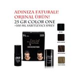 Color One 25 Gr+ 100 Ml Sprey Hediyeli Set 4 Renk Topik Saç Tozu orta-kahve