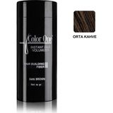 Color One 50 gr Topik Saç Tozu Boy Amonyaklı Akaju Kahve Uzun Süre Kalıcı Canlı Renkler - ORTA KAHVE