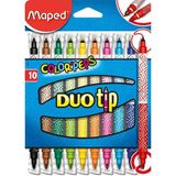 Color Peps Duo Çift Uçlu Kalın İnce Keçeli Kalem 12 Renk 3154148490104