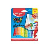 Color Peps Keçeli Cam Boyası Kalemi + Fiber Bez 6 Renk 3154148448204