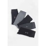 Color Socks 4 Çift Dört Mevsim Erkek Klasik Çorap - 40 - 45 - Çok Renkli
