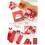 Color Socks 4 Çift Yılbaşı Kutulu Tüylü Hediye Çorap Seti (Topuksuz) - Çok Renkli - Standart