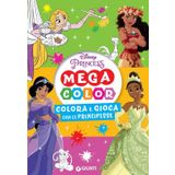 Colora e gioca con le principesse. Mega color. Disney princess. Ediz. illustrata (Disney time)