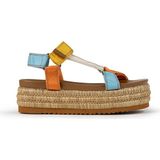 Colorblock Sandalet TS1250033009074 - Kahverengi