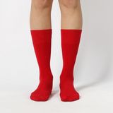 Colorcool Kırmızı Düz Renk Merserize Çorap - Renkli - 36 - 40