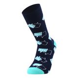 Colorcool Yazlık %80 Pamuk Renkli Eğlenceli Erkek Çorap - 41 - 45 - Çok Renkli