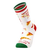 Colorcool Yazlık %80 Pamuk Renkli Pizza Dilimi Desenli Erkek Çorap - 41 - 45 - Çok Renkli