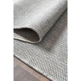 Colore Home Kaymaz Taban Dekoratif Gri Jüt Halı Gri Jüt Kilim Yıkanabilir Gri Sisal Kilim - 80 x 400 cm