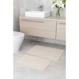 Colore Home Kaymaz Taban Yıkanabilir Peluş 2 Li Bej Banyo Paspası