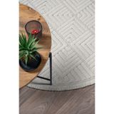 Colore Home Liya Iskandinav Krem Yuvarlak Oval Bukle Halı Salon Yatak Odası Koridor Halısı Yolluk