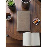 Colore Kumaş Kaplı/dokulu Defter / Yumuşak Kapak Modelist Defter - Sütlü Kahve