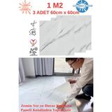 Colored Floor 1 m2 3 Adet 60 x 60 cm Floor Yapışkanlı Zemin ve Duvar Kaplama Paneli - Arkası Kauçuklu Pvc 605