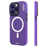 Colored Sand iPhone 14 Pro Max uyumlu Magsafe Buzlu Kılıf