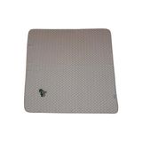 Colorend 90X90 Yıldız Desenli Nakışlı Pamuklu Bebek Kundak Battaniyesi - Beyaz - Gri
