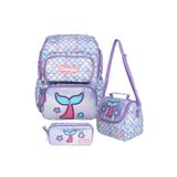 Colorful Maxim Mermaid 3'lü Okul Seti - İlkokul Çantası & Termal Beslenme & Kalemlik