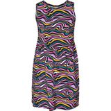 Colorful Waves Kız Çocuk Desenli Kolsuz Elbise - 5 Yaş - Çok Renkli