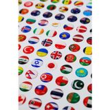 Colorfull Worlds Dünya Haritası İçin İşaretleyici Pin - Ülke Bayrakları Ve Semboller