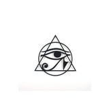 Colorfull Worlds Horus'Un Gözü Mısır Kutsal Geometri Metal Duvar Dekoru
