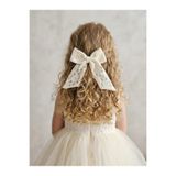 COLORFULLCLİPS Romantik Danteli Fiyonklu 5 cm Klips Toka