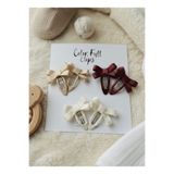 COLORFULLCLİPS Toprak Rengi Fiyonk Çıtçıt Toka 6'lı Set